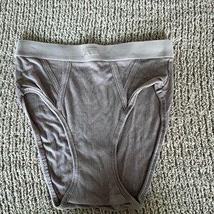 Steve Madden Gray Ribbed Panties